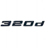 Logo de coffre noir badge pour BMW Série 3 (E36, E46, E92, F30), 320d
