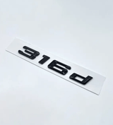 Logo de coffre noir badge pour BMW Série 3 (E36, E46, E92, F30), vue 25