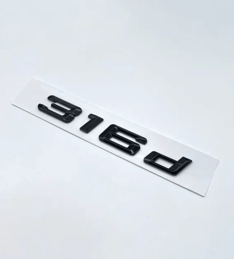 Logo de coffre noir badge pour BMW Série 3 (E36, E46, E92, F30), vue 25