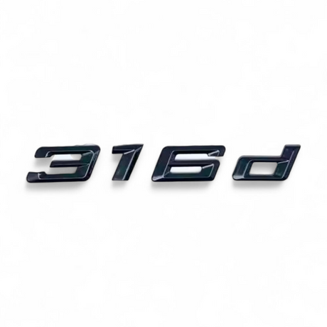Logo de coffre noir badge pour BMW Série 3 (E36, E46, E92, F30), 316d