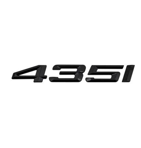 Logo de coffre noir badge pour BMW Série 4 F32, 435i