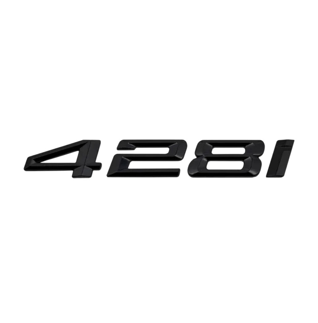 Logo de coffre noir badge pour BMW Série 4 F32, 428i