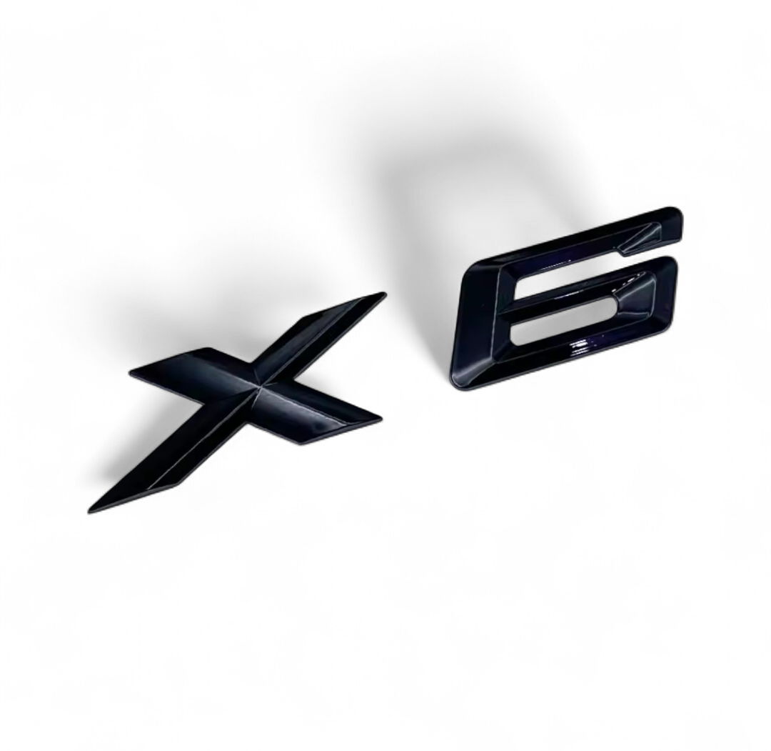 Logo de coffre noir badge pour BMW X6 xDrive