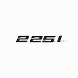 Logo de coffre noir badge de motorisation pour BMW Série 2 F22, 225i