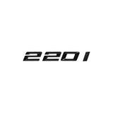 Logo de coffre noir badge de motorisation pour BMW Série 2 F22, 220i