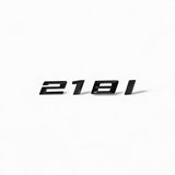 Logo de coffre noir badge de motorisation pour BMW Série 2 F22, 218i