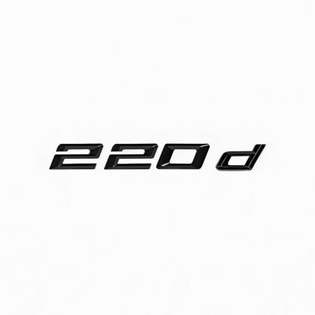 Logo de coffre noir badge de motorisation pour BMW Série 2 F22, 220d