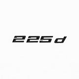 Logo de coffre noir badge de motorisation pour BMW Série 2 F22, 225d