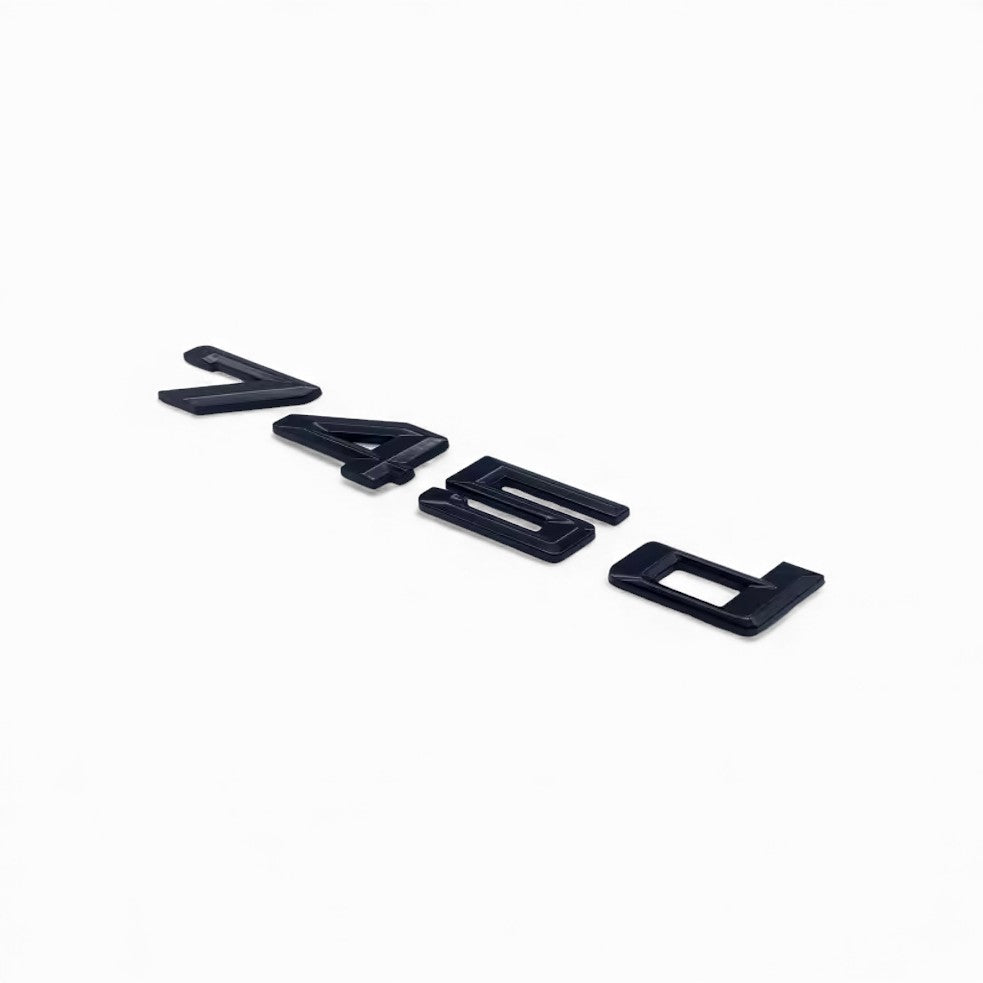 Logo de coffre noir badges pour BMW Série 7 (E38, E65, F01), 745d
