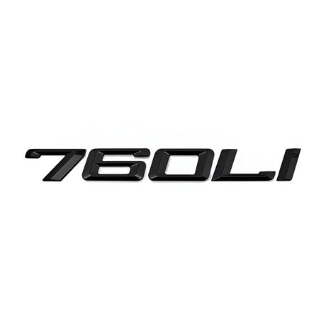 Logo de coffre noir badges pour BMW Série 7 (E38, E65, F01), 760Li