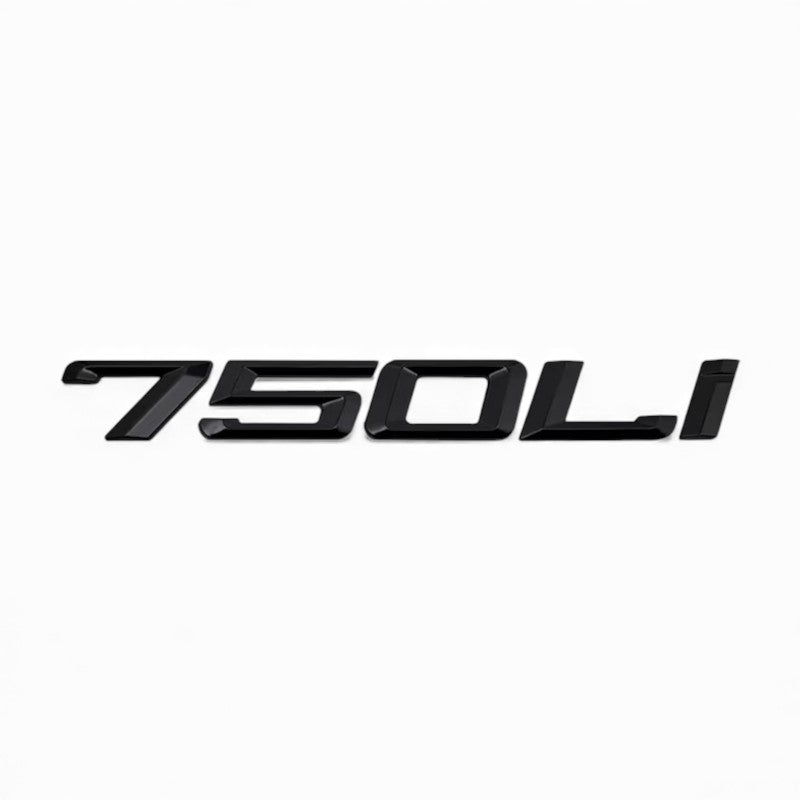 Logo de coffre noir badges pour BMW Série 7 (E38, E65, F01), 750Li