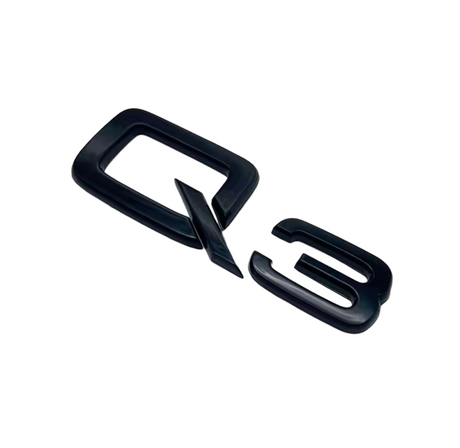 Logo de coffre Q3 noir pour Audi (Black Edition), vue 2
