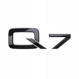 Logo de coffre Q7 noir pour Audi (Black Edition), ancien modèle
