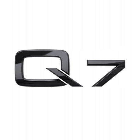 Logo de coffre Q7 noir pour Audi (Black Edition), ancien modèle