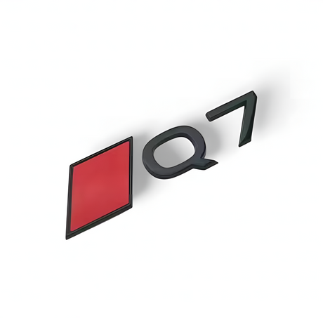 Logo de coffre Q7 noir pour Audi (Black Edition), vue 3