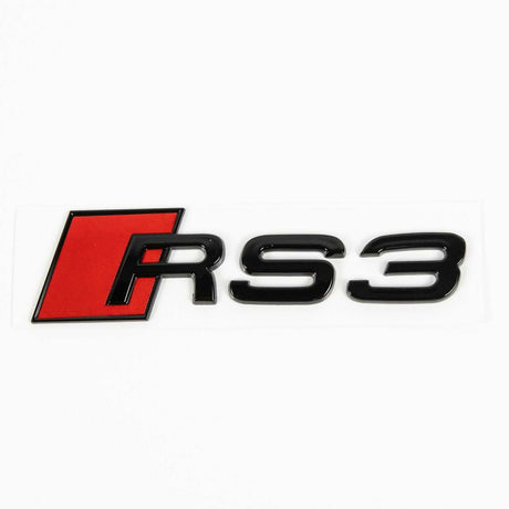 Logo de coffre RS3 noir pour Audi (Black Edition), vue 2