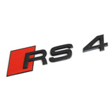 Logo de coffre RS4 noir pour Audi (Black Edition)
