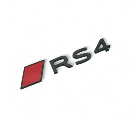 Logo de coffre RS4 noir pour Audi (Black Edition), nouveau modèle