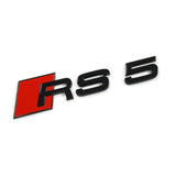 Logo de coffre RS5 noir pour Audi (Black Edition)