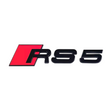Logo de coffre RS5 noir pour Audi (Black Edition), ancien modèle