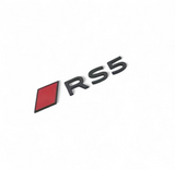 Logo de coffre RS5 noir pour Audi (Black Edition), nouveau modèle