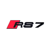 Logo de coffre RS7 noir pour Audi (Black Edition), ancien modèle