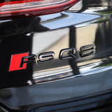 Logo de coffre RSQ8 noir pour Audi (Black Edition), vue 2