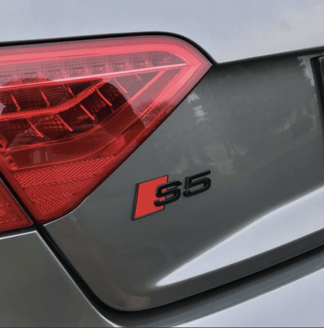 Logo de coffre S5 noir pour Audi (Black Edition), vue 2