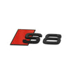 Logo de coffre S8 noir pour Audi (Black Edition), ancien modèle