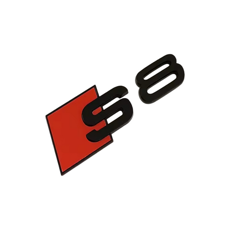 Logo de coffre S8 noir pour Audi (Black Edition), vue 2