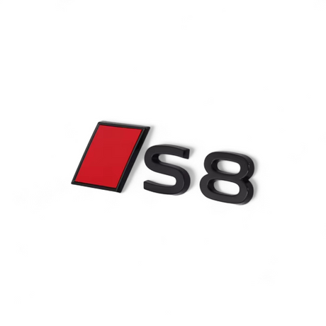 Logo de coffre S8 noir pour Audi (Black Edition), nouveau modèle