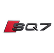 Logo de coffre SQ7 noir pour Audi (Black Edition), ancien modèle