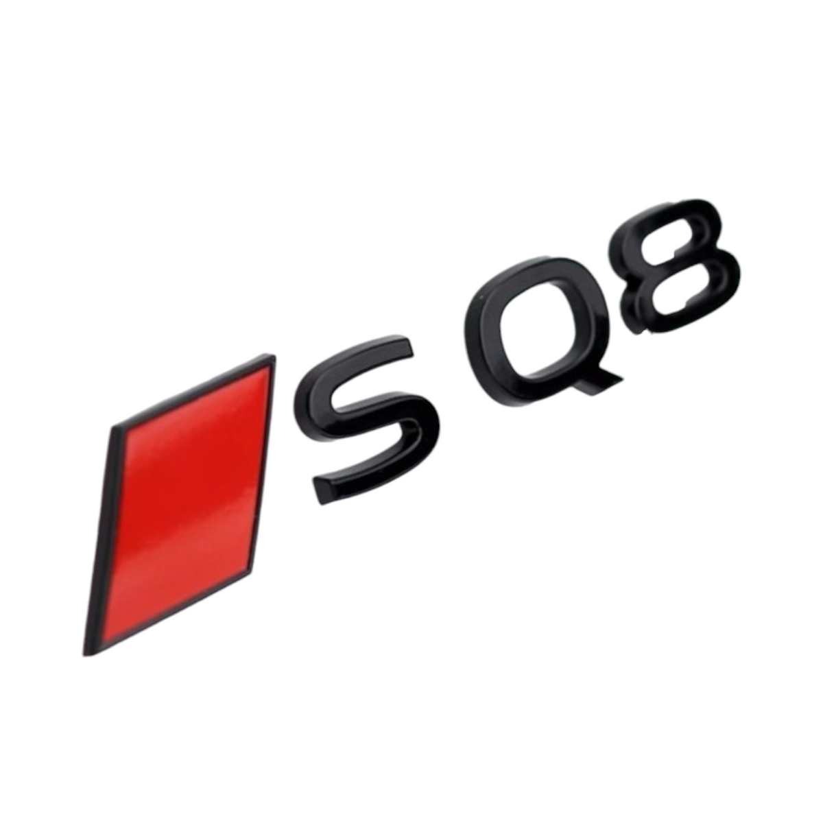 Logo de coffre SQ8 noir pour Audi (Black Edition), nouveau modèle
