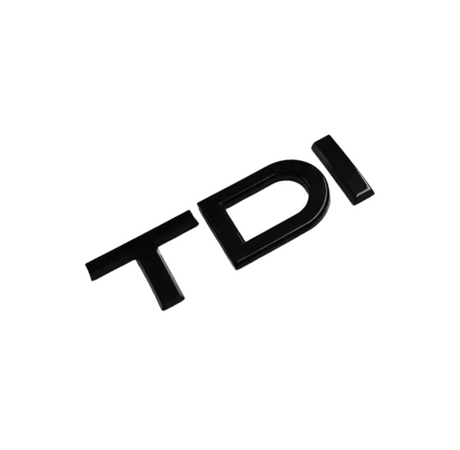 Logo de coffre TDI noir pour Audi (Black Edition), vue 2