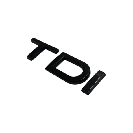 Logo de coffre TDI noir pour Audi (Black Edition), vue 3