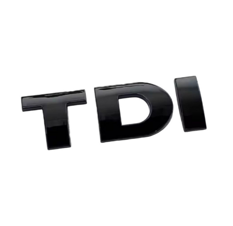 Logo de coffre TDI noir pour Audi (Black Edition), ancien