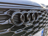 Logo noir de calandre emblème Audi look Black Edition, vue 6