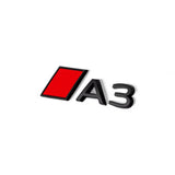Logo noir de coffre badge Audi A3 Black Edition, nouveau modèle