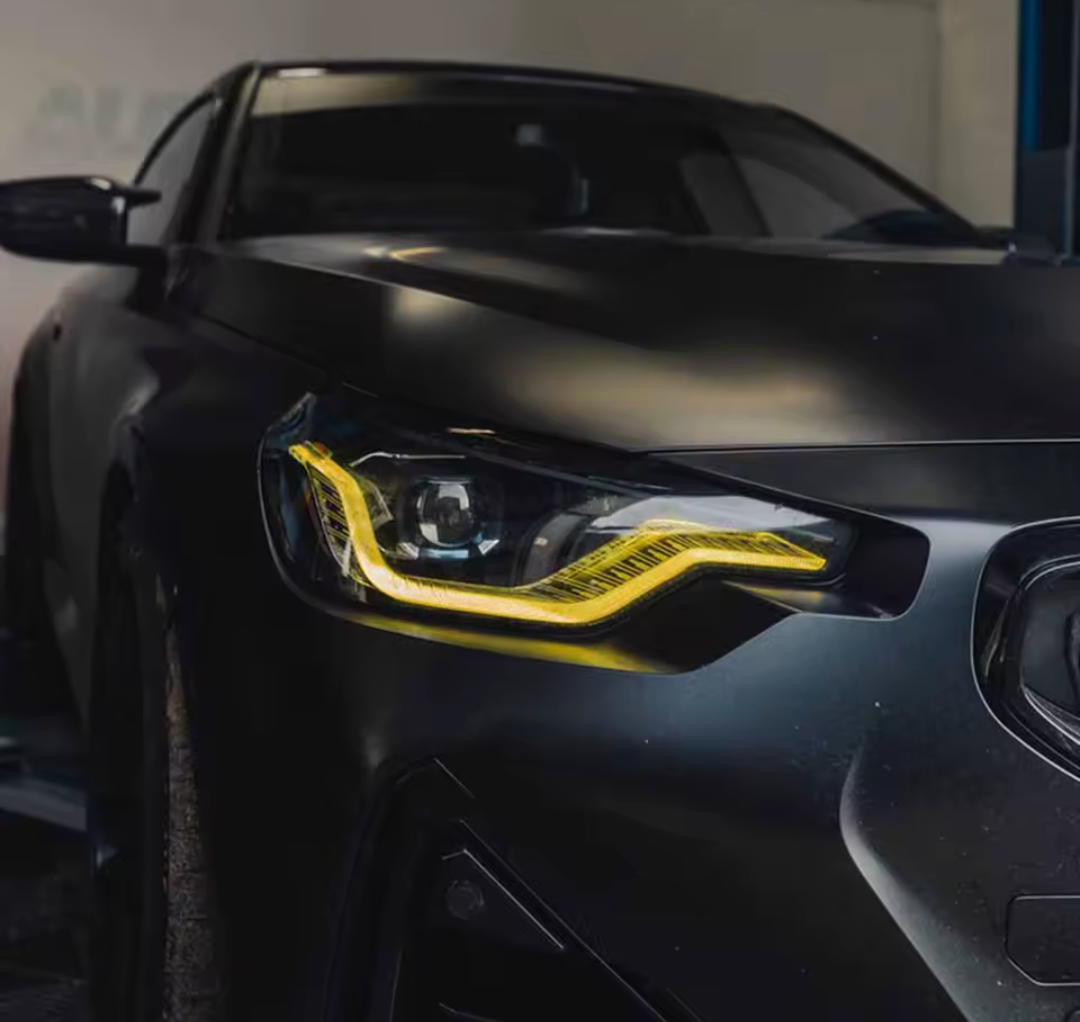 Modules LED DRL jaunes Angel Eyes pour BMW Série 2 G42, M2 G87 (2021 à 2025), vue 2