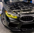 Modules LED DRL jaunes Angel Eyes look CSL pour BMW Série 8 G15 (2018 à 2025)