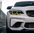 Modules LED DRL jaunes look CSL Angel Eyes pour BMW Série 2 F22, M2 F87 (2014 à 2021)