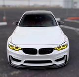 Modules LED DRL jaunes look CSL Angel Eyes pour BMW Série 4 F32, M4 F82 (2013 à 2017)