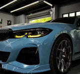 Modules LED DRL jaunes look CSL Angel Eyes pour BMW Série 4 G22, M4 G82 (2020 à 2024), vue 4