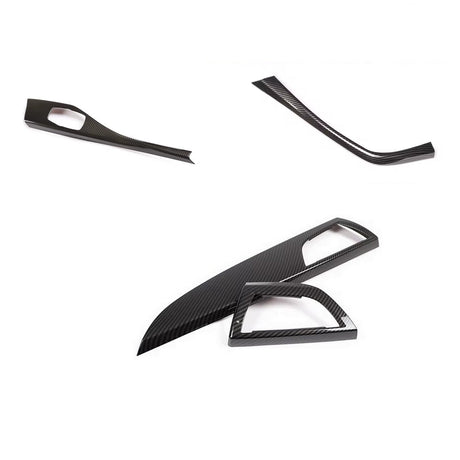Pack inserts intérieur décoratifs carbone replica pour BMW Série 2 F22 et M2 F87 (2014 à 2021), kit complet (4 pièces)