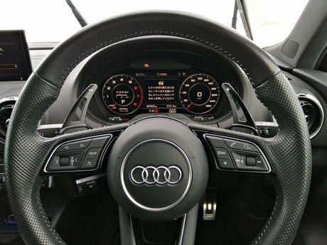 Palettes au volant aluminium pour Audi Q2, SQ2 (2017 à 2024), coloris noir