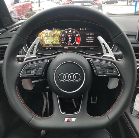 Palettes au volant aluminium pour Audi TT, TTS, TTRS III (2014 à 2023), vue 4