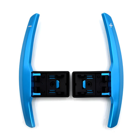 Palettes au volant BMW Motorsport en aluminium pour F20 F22 F30 F32 F10 F25 F15 (2012 à 2021), bleu, palettes complètes