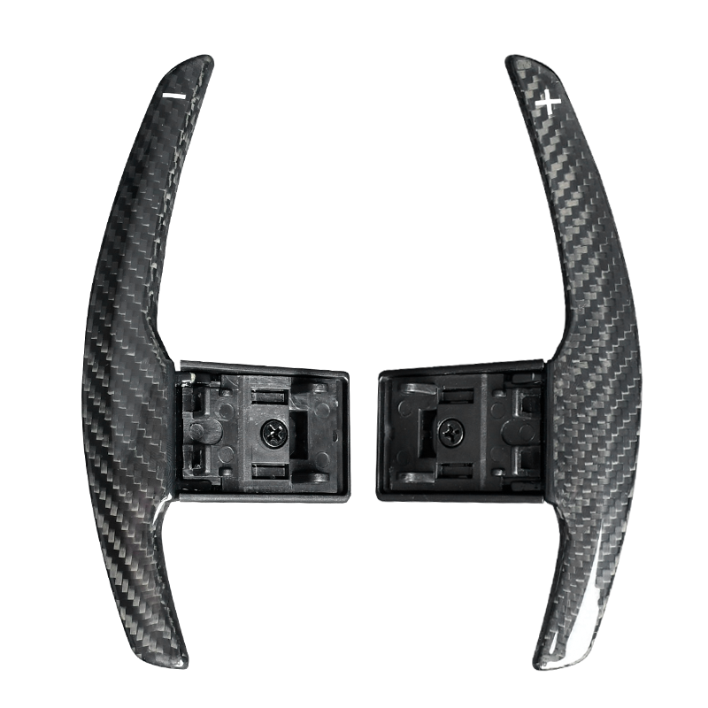 Palettes au volant BMW Motorsport en aluminium pour F20 F22 F30 F32 F10 F25 F15 (2012 à 2021), fibre de carbone, palettes complètes