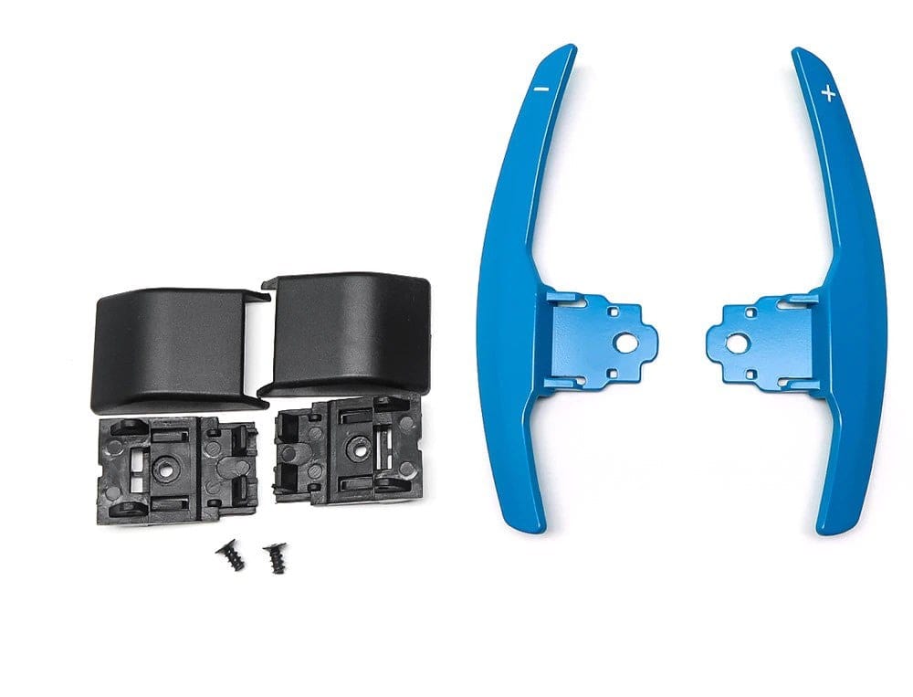 Palettes au volant en aluminium BMW Motorsport BMW Série 2 F22 (2012 à 2021), coloris bleu