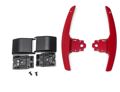 Palettes au volant en aluminium pour BMW Série 4 F32 (2012 à 2020), coloris rouge